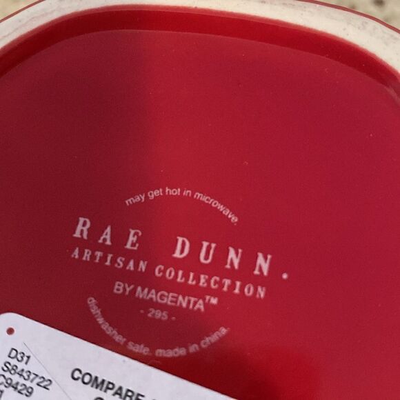 NWT Rae Dunn XOXO 2 Color Hearts Valentine’s Day Coffee Mug Cup - Picture 10 of 11